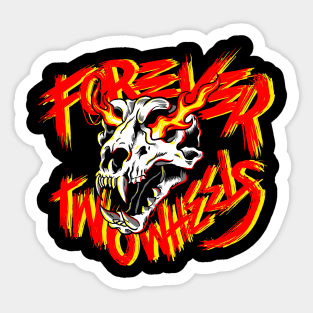 FTW Flame Skull Sticker